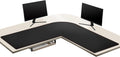 L-Shaped Gaming Desk Mat Mouse Pad - Large Waterproof Corner Desk Pad