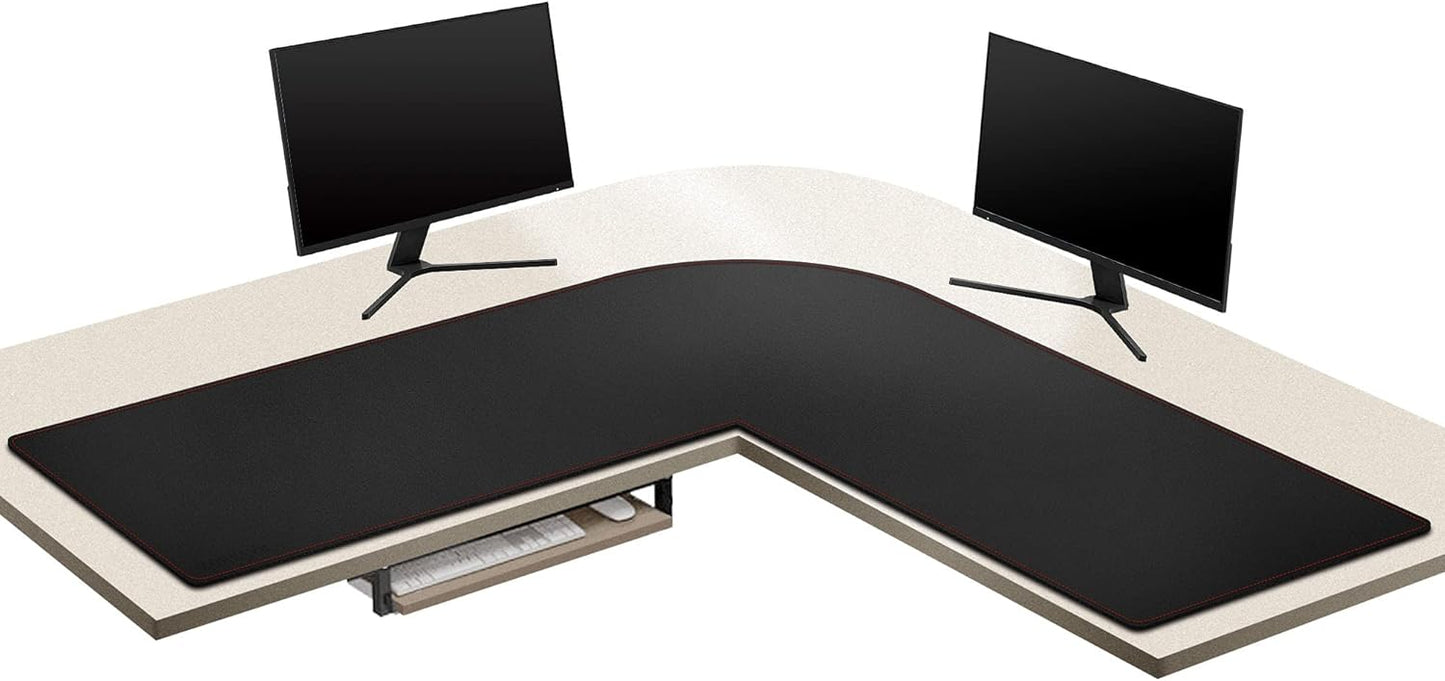 Large L-Shaped Gaming Desk Mat for Home Office Use