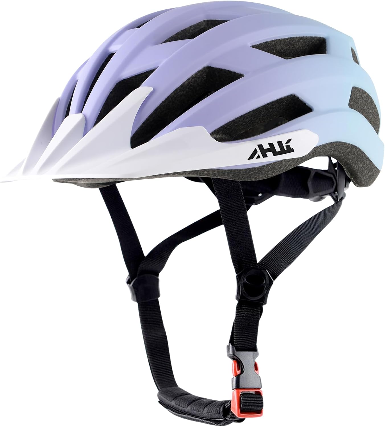 Youth Adult Road Bike Helmet with Adjustable Fit and Visor