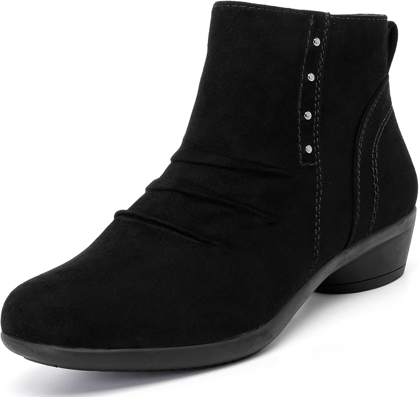 Women's Ankle Boots Casual Fashion Chunky Heeled Booties