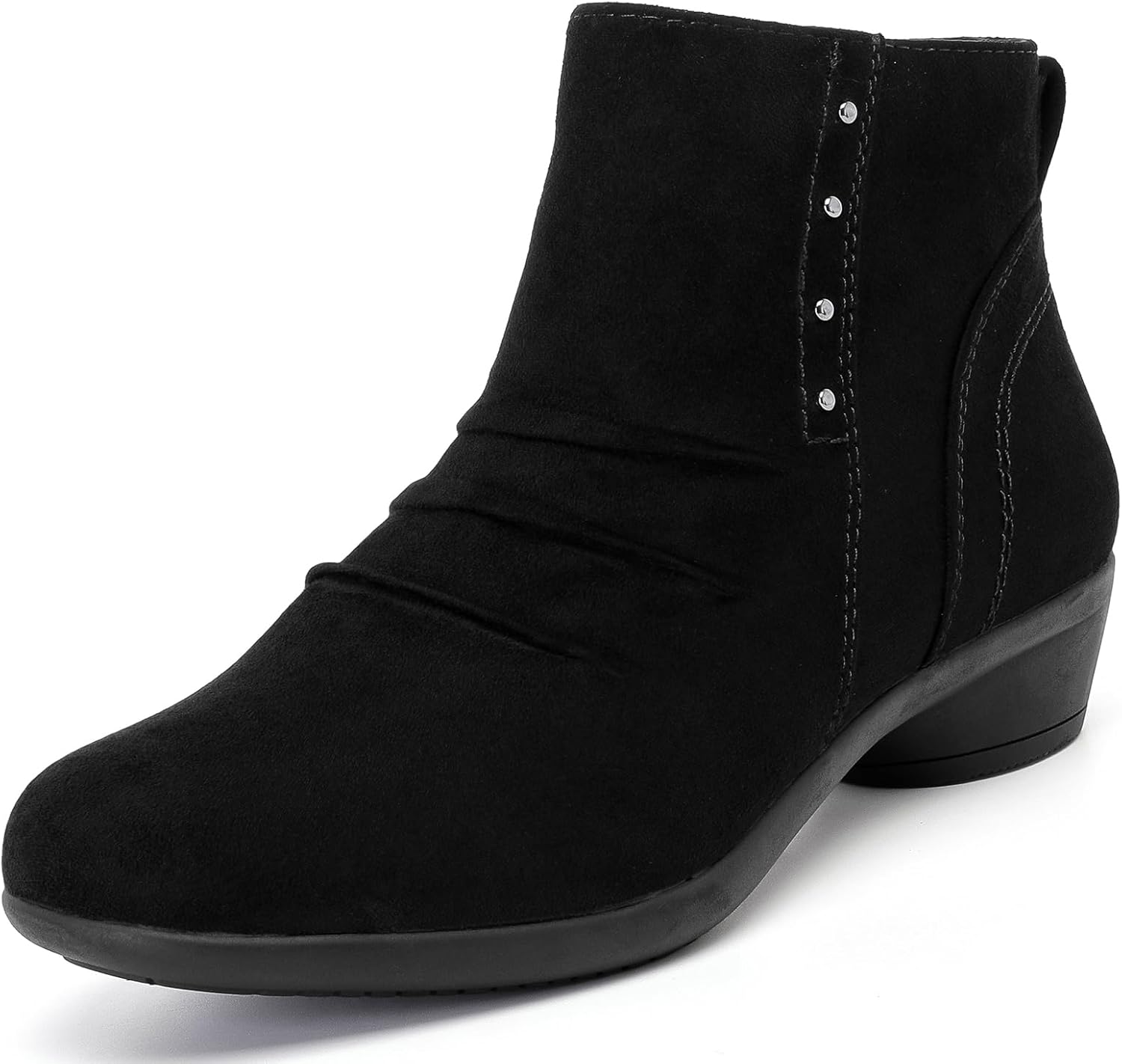 Women's Ankle Boots Casual Fashion Chunky Heeled Booties