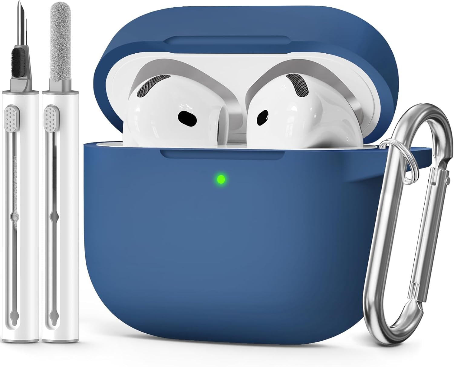 Protective Midnight Blue AirPods 4 Case + Cleaner Kit
