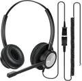 MKJ Cisco Telephone Headset with Microphone Noise Cancelling - Dual
