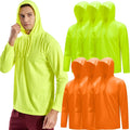 3PC or 6PC Mens UPF 50+ Sun Protection Lightweight Hoodie - Quick-Dry