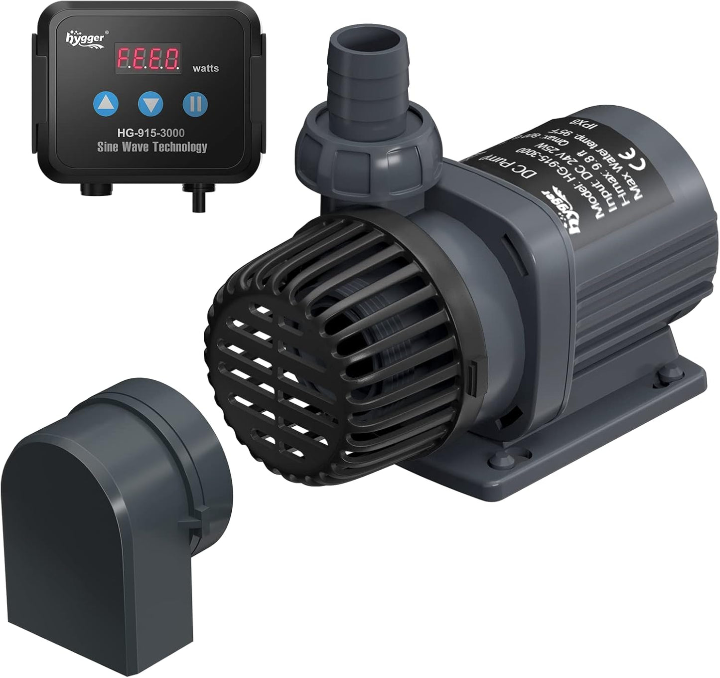 hygger 24V DC Water Pump for Quiet Saltwater Aquarium Use