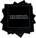 Five Star Napkins Black Cotton Cocktail Napkins - Luxury Disposable