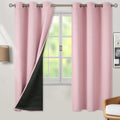 Baby Pink 100% Blackout Curtains 72 in Length - Nursery Darkening