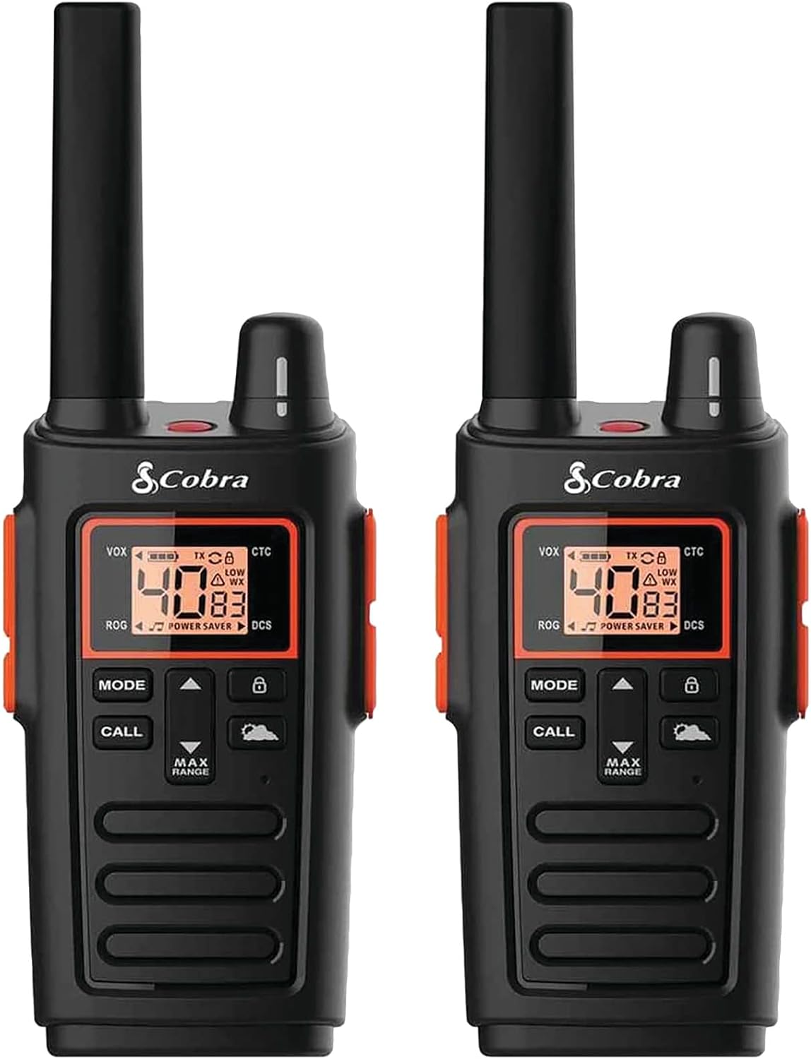 Cobra RX380 Walkie Talkies - Weather Resistant Two Way Radios