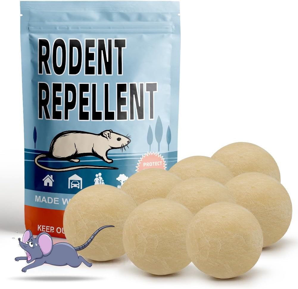 Peppermint Rodent Repellent Balls - Keep Mice Away! - 8Pcs
