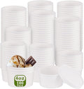 4oz Paper Soup Container Cups with Vented Lids for Hot Foods