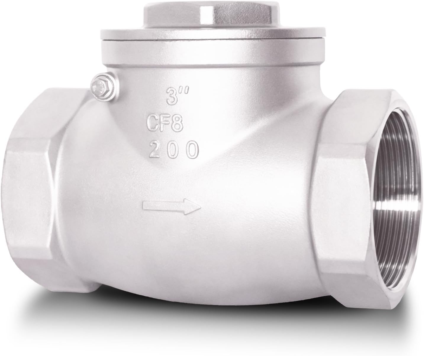 3in NPT Horizontal Check Valve for Oil Water Gas Air Applications