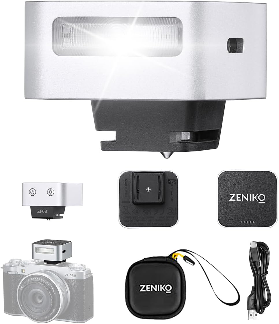 Compact ZF08 Camera Flash with 440 Full Power Flashes and More