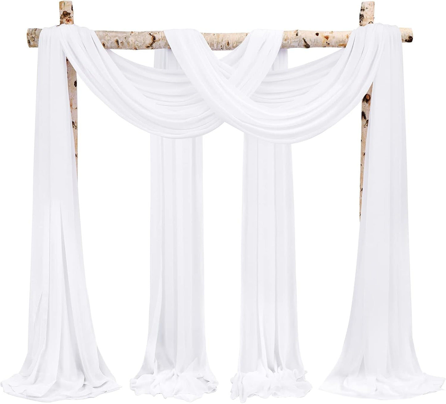 Elegant Wedding Arch Drapes for Ceremony & Reception Decor