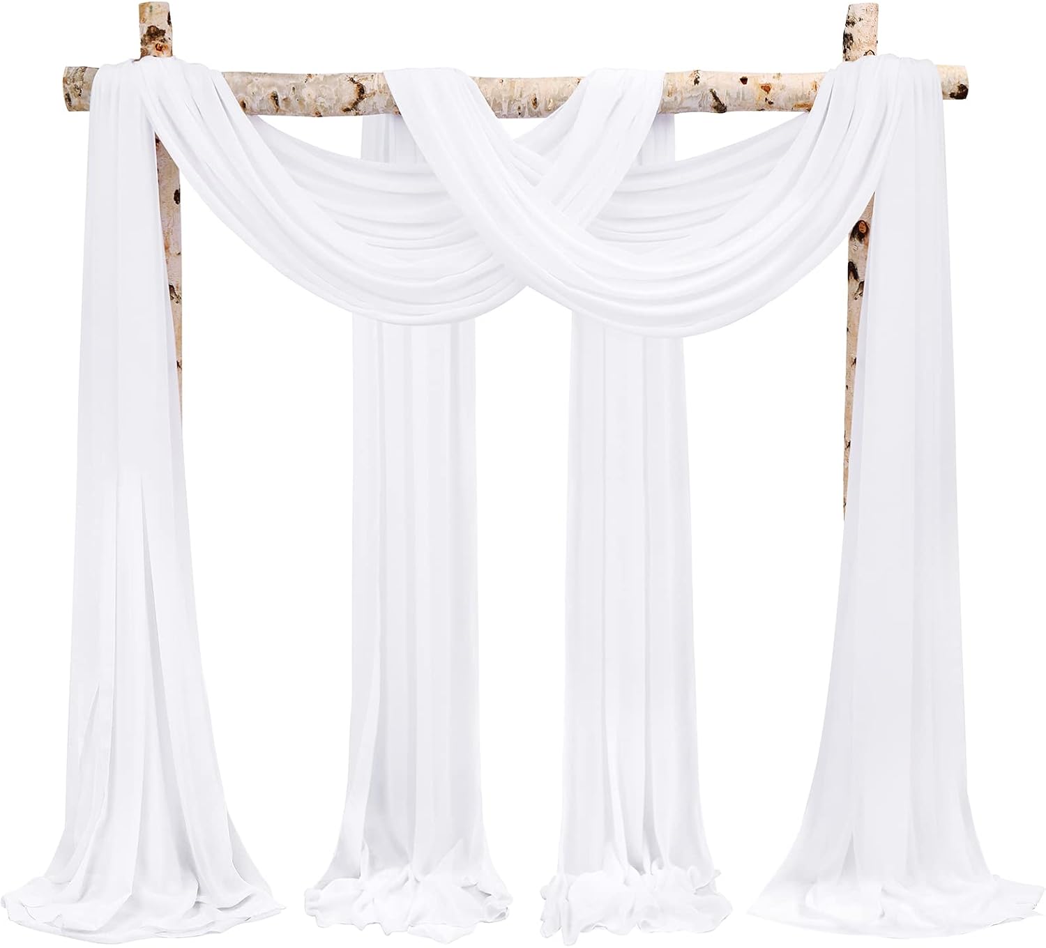 Elegant Wedding Arch Drapes for Ceremony & Reception Decor