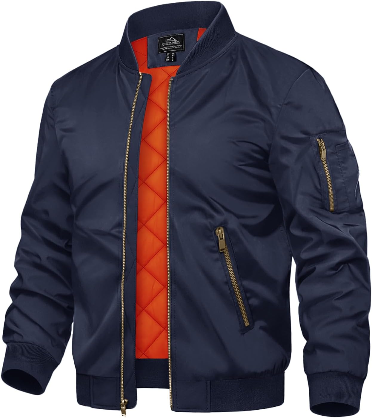 TACVASEN Men's Bomber Jacket - Stylish and Warm Windbreaker