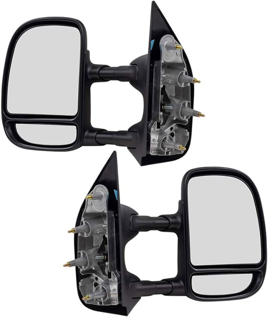 PartsFlow Manual Tow Telescopic Side Mirrors for Ford