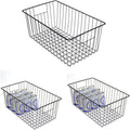 16 Inch Upright Freezer Storage Baskets for Organized Food Management