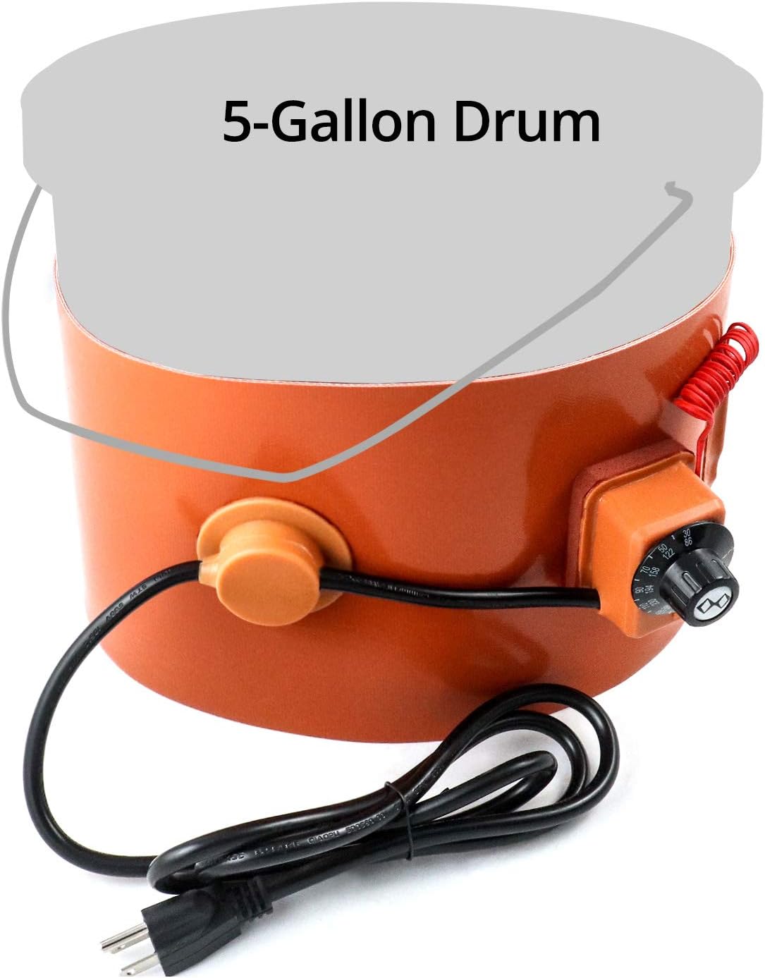 QWORK Metal Drum Heater: Efficient 800 Watt Insulated Band