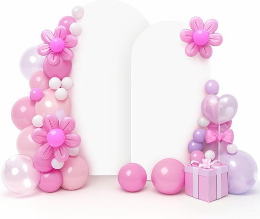 LEBENGURU 8FT Wedding Arch Cover for Stunning Event Decor