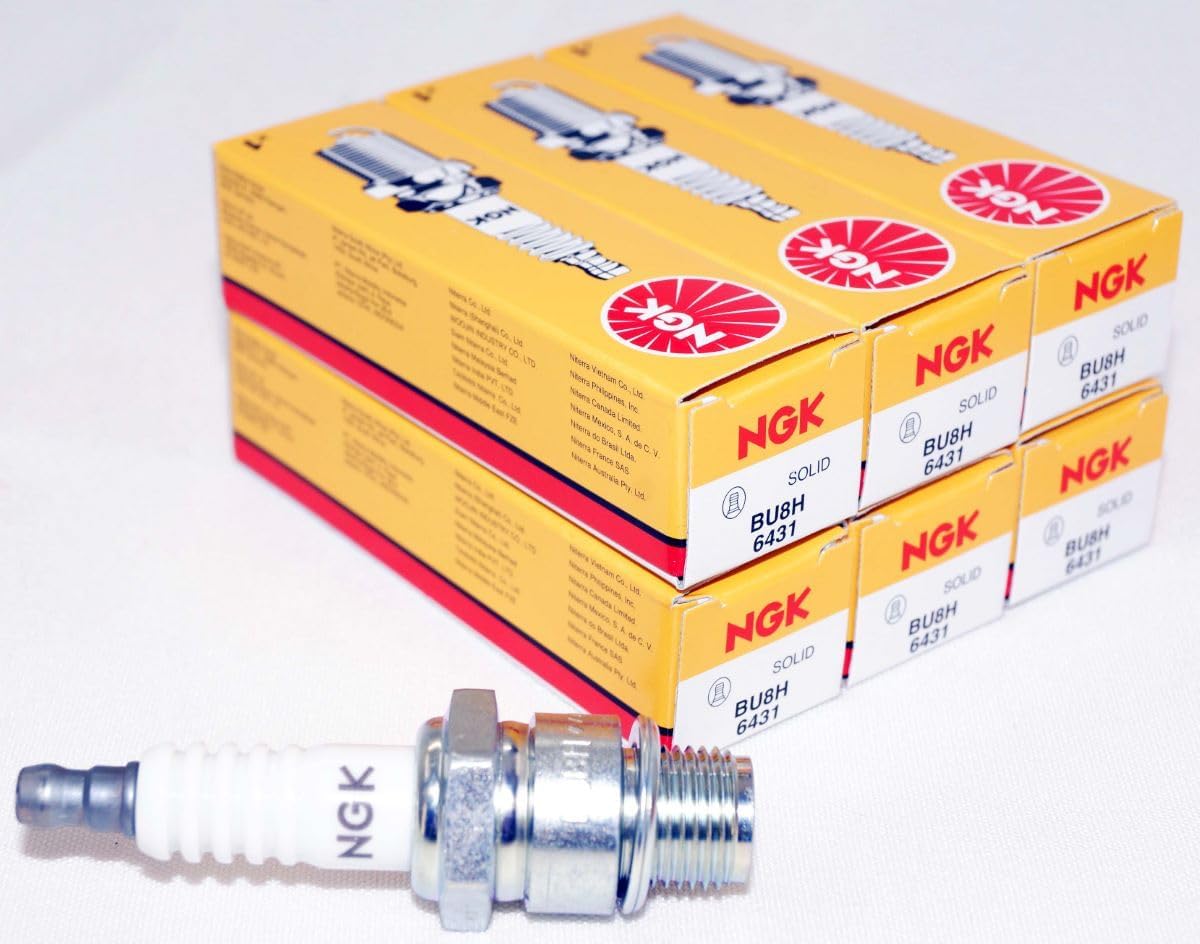 Genuine NGK BU8H Spark Plugs Non Resistor 6431 for Performance