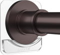 BRIOFOX Adhesive Shower Rod Holder | No Drilling | Transparent Retainer