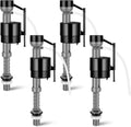 Toilet Fill Valve Replacement Kit 4-Pack - Quiet, Adjustable Fit
