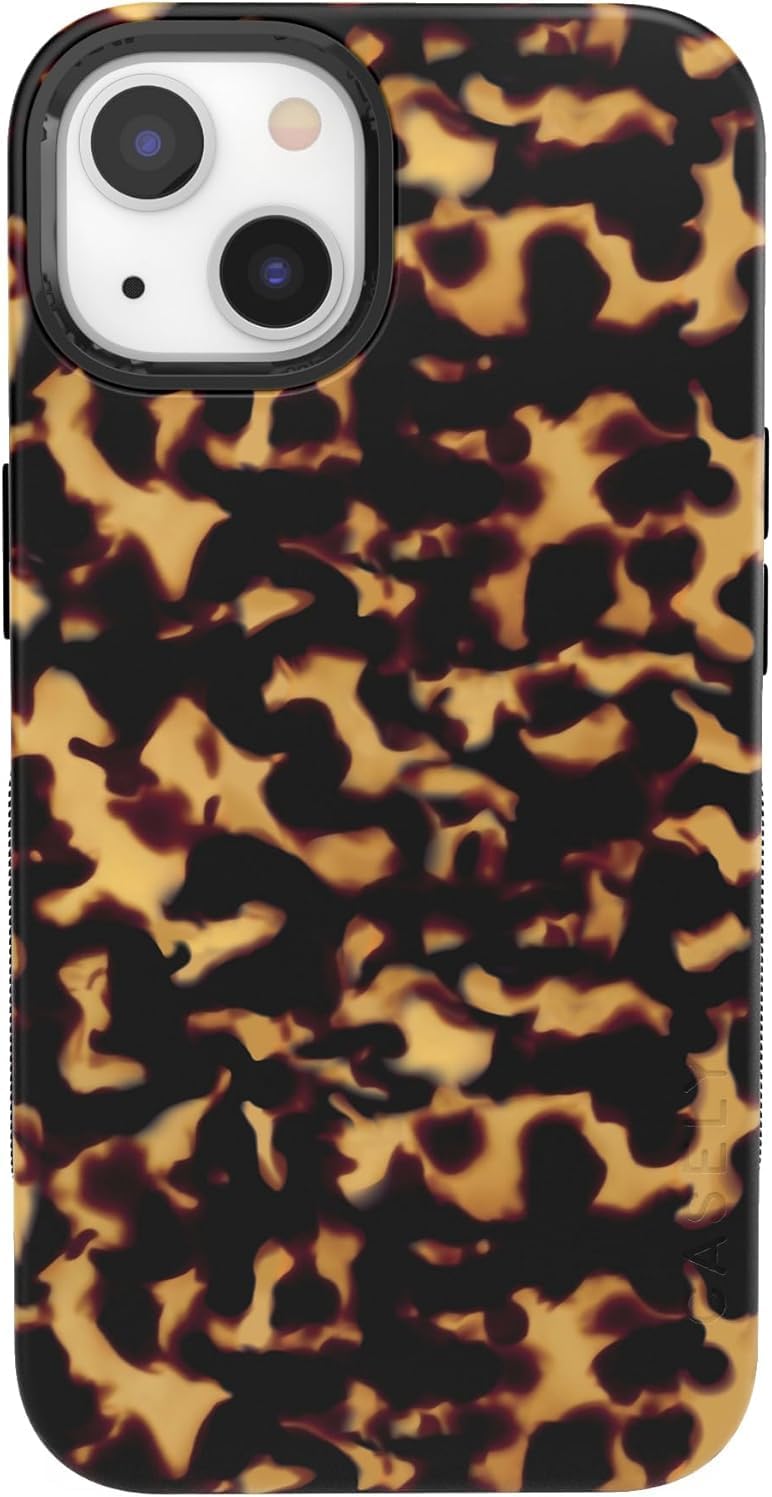 Casely iPhone 13 Case - Shell Shocked Tortoise Print Design