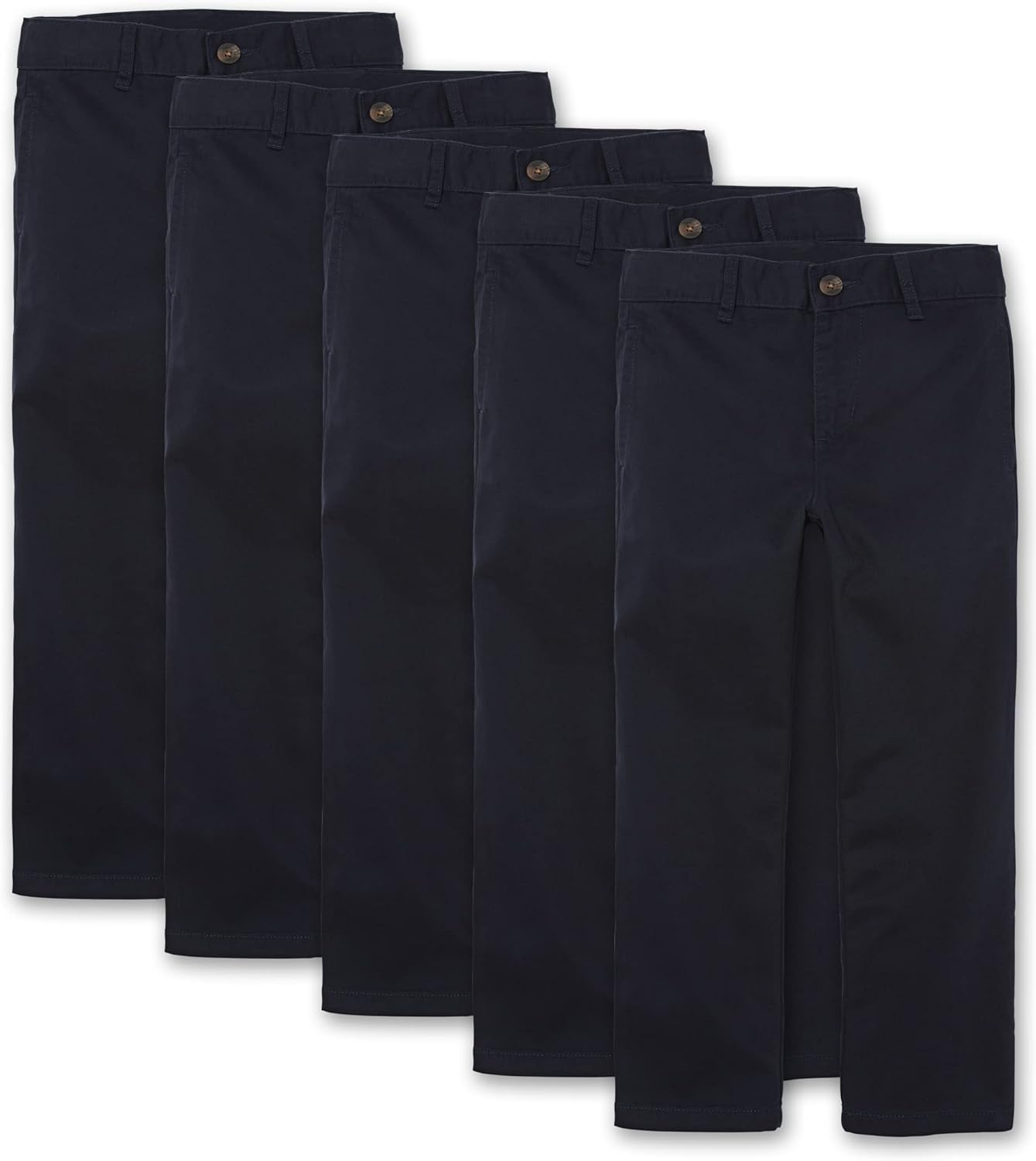 Stretch Relaxed Straight Chino Pants Multipacks for Kids
