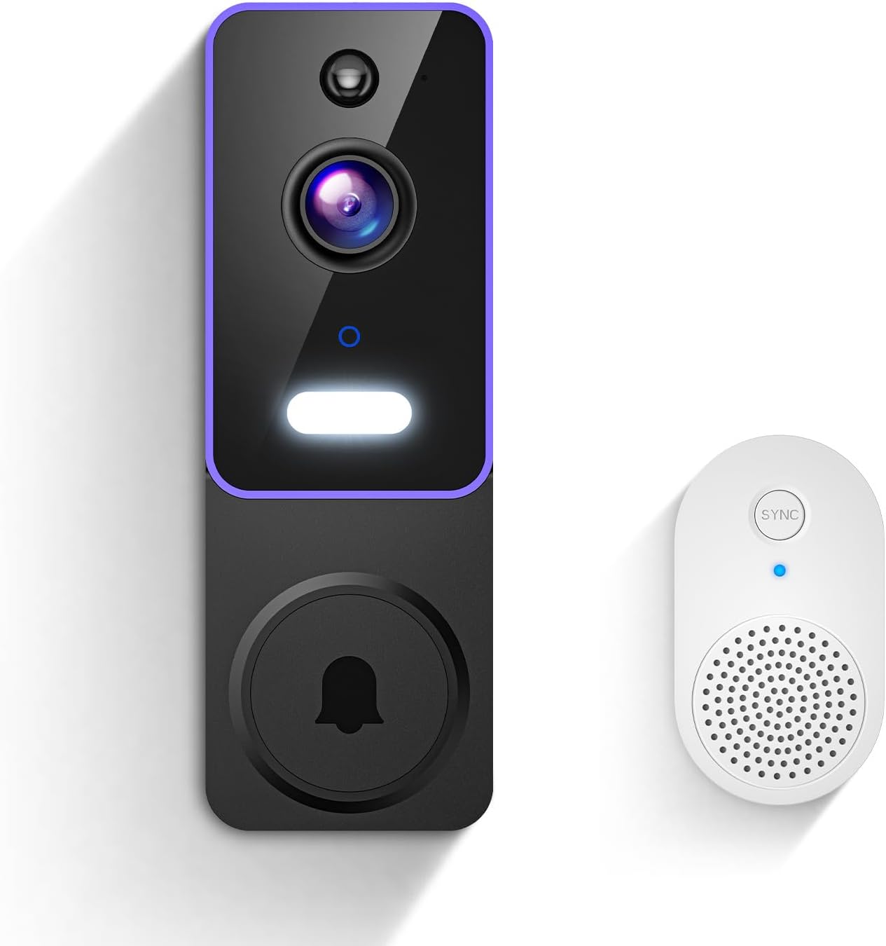 FameVibe Smart Doorbell: AI Human Detection & Color Night Vision