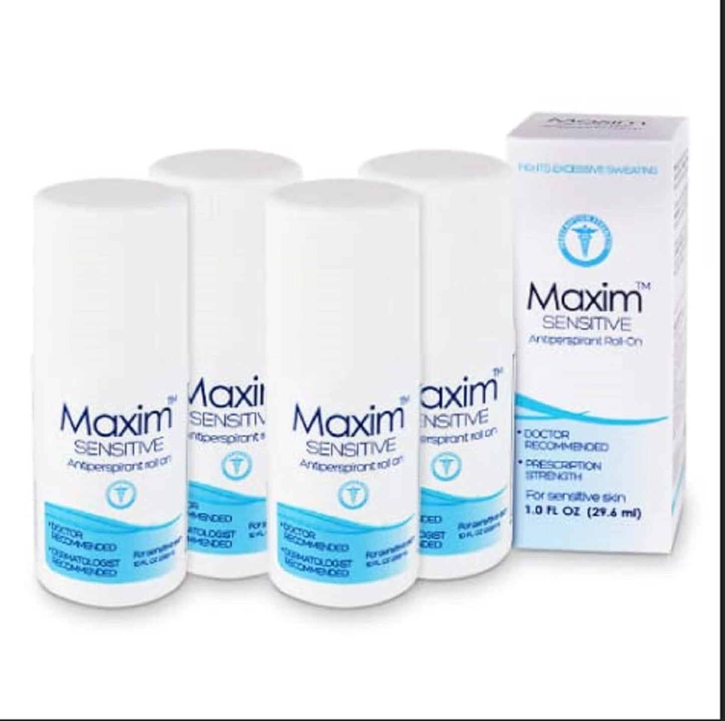Maxim Antiperspirant Deodorant for Sensitive Skin - Pack of 4