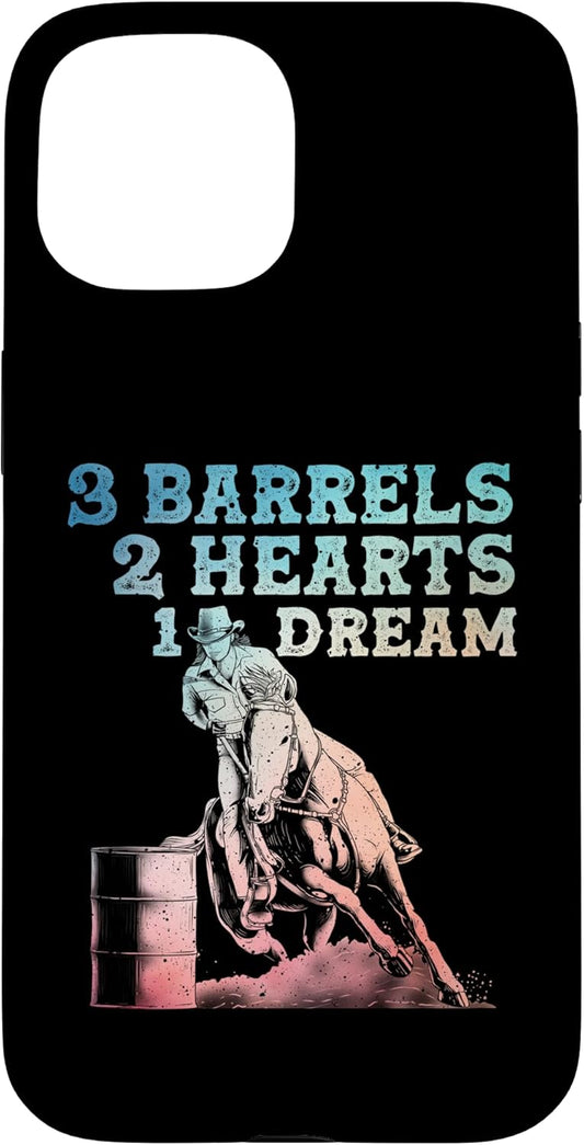 Stylish Barrel Racing iPhone 15 Case - Ideal Gift!