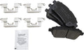 TRQ Front Brake Pads Ceramic Compatible with Ford Fiesta and Mazda 2