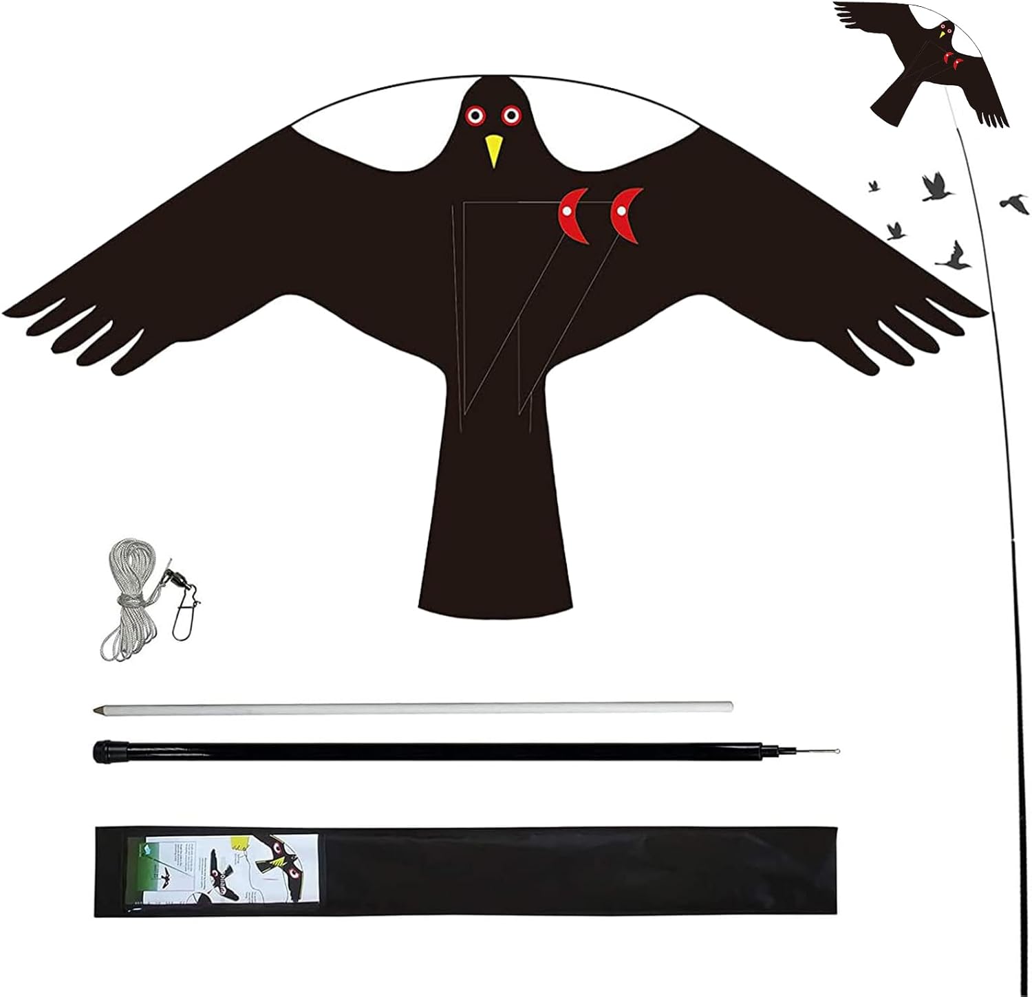 Bird Hawk Flying Kite for Farm Protection and Bird Scaring