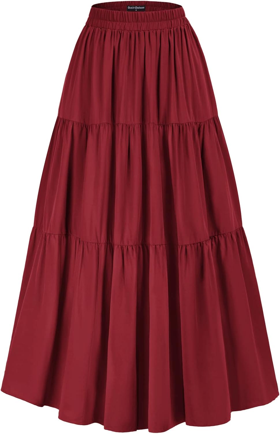 Scarlet Darkness Maxi Long Skirts for Women with Pockets