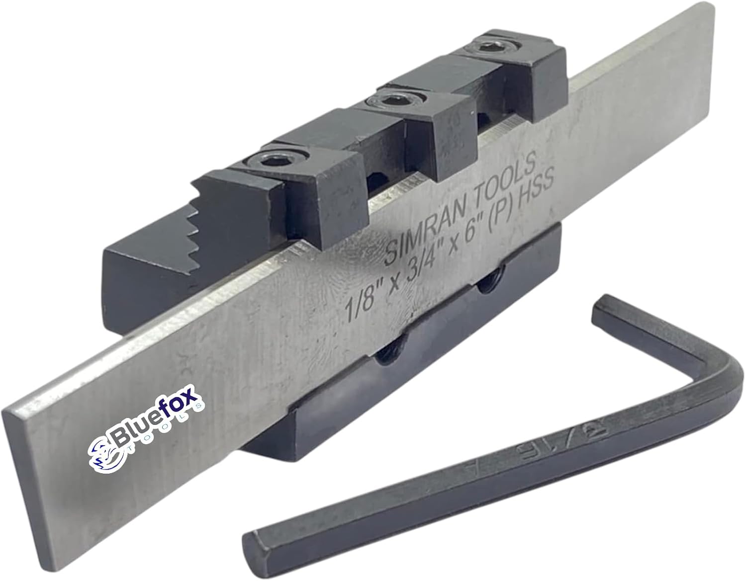 Lathe Adjustable Type Parting Cut Off Tool Holder with HSS Blade