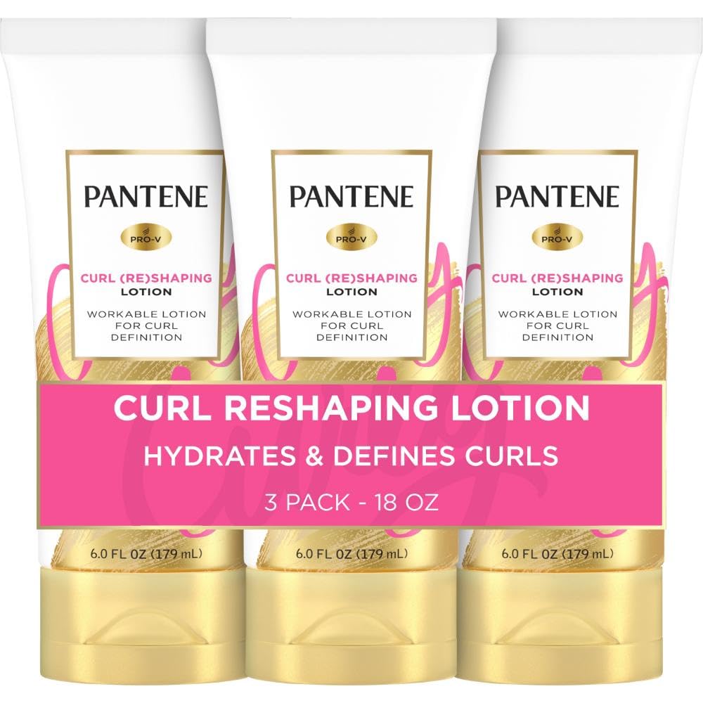 Pantene Curl Cream Trio! Frizz-Free Curls with Vitamins! 18 oz x 3