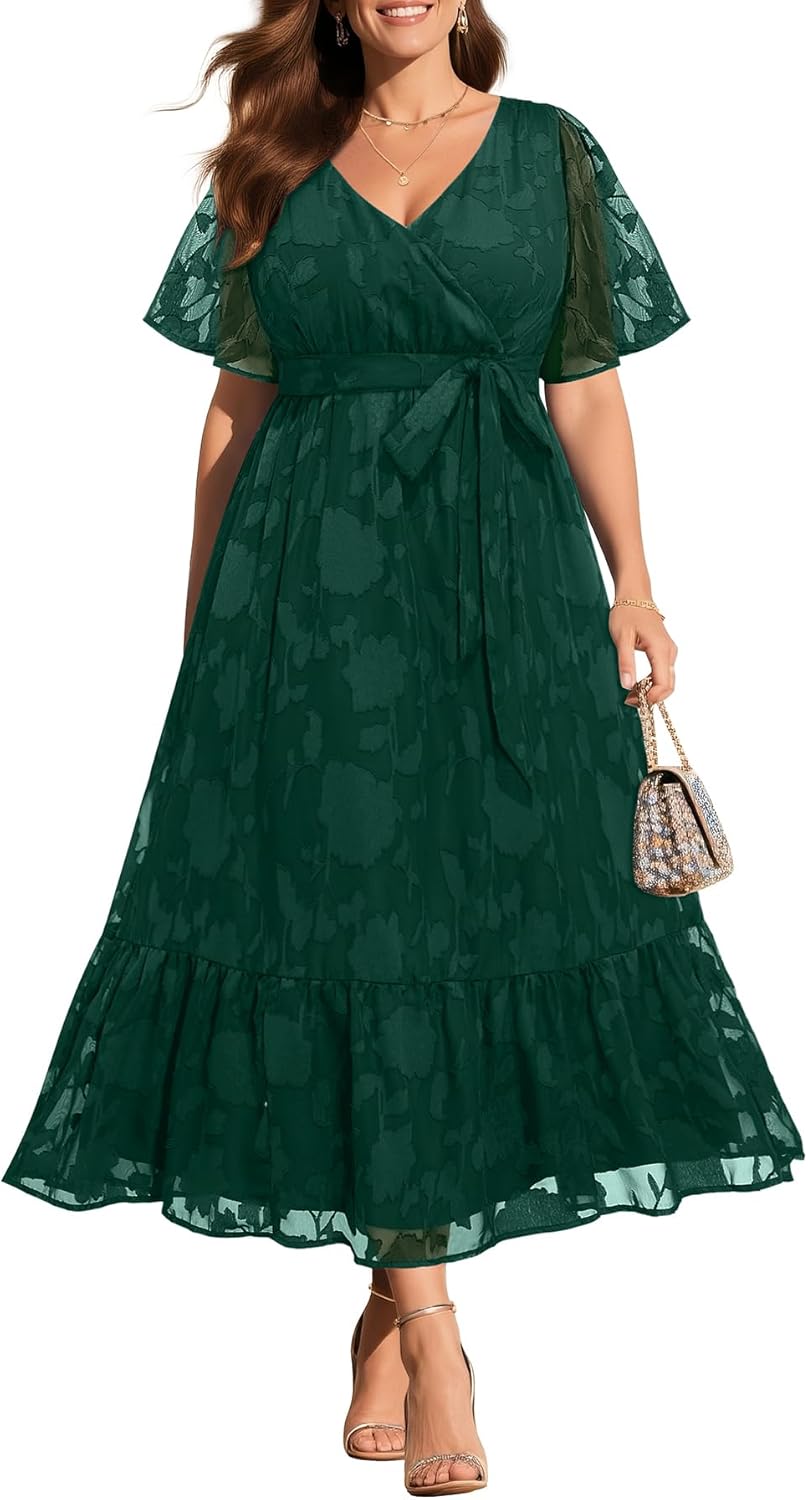 Plus Size Maxi Dress for Wedding Guests - Elegant Summer Style