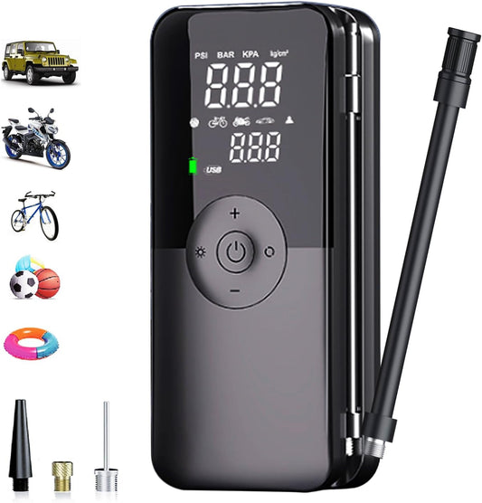 Fast Inflation: Portable Tire Pump 150 PSI