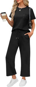 WIHOLL 2 Piece Women's Summer Travel Set - Lightweight Comfort