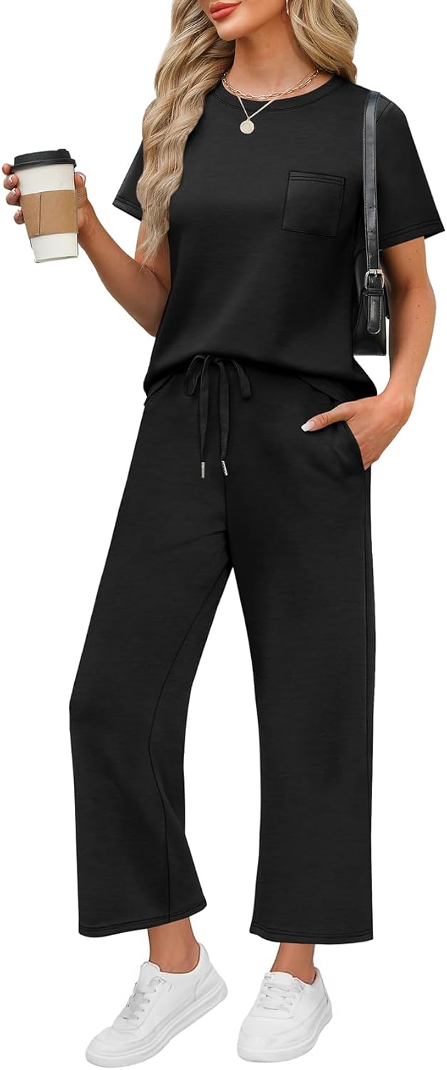 WIHOLL 2 Piece Sets for Women Casual Summer Travel Outfits