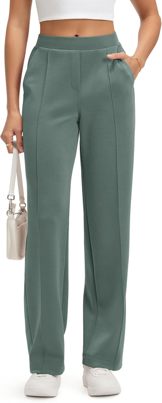 ODODOS Women's Modal Soft Classic Pants for Work and Casual Wear
