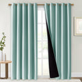 NICETOWN 100% Blackout Curtain Panels 84in Drop - Full Light Blocking