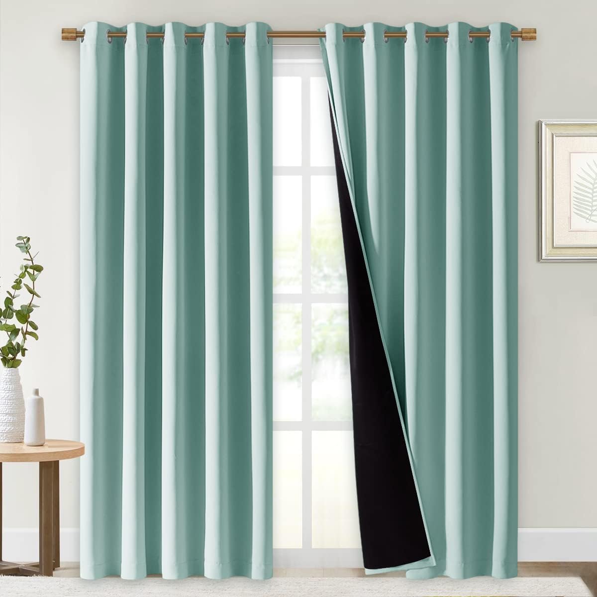 NICETOWN 100% Blackout Window Curtain Panels for Total Darkness