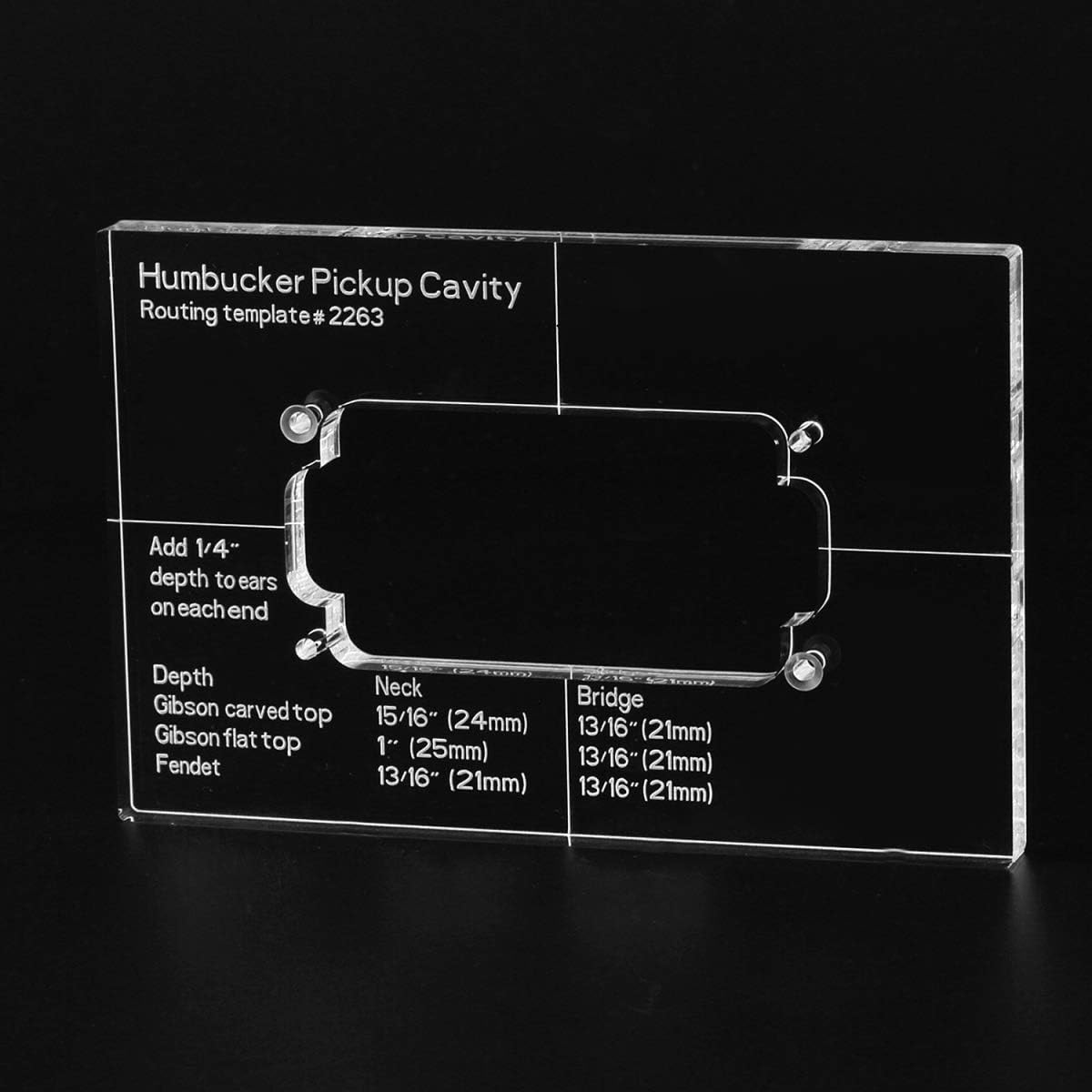 Precision Humbucker Pickup Routing Template by Musiclily
