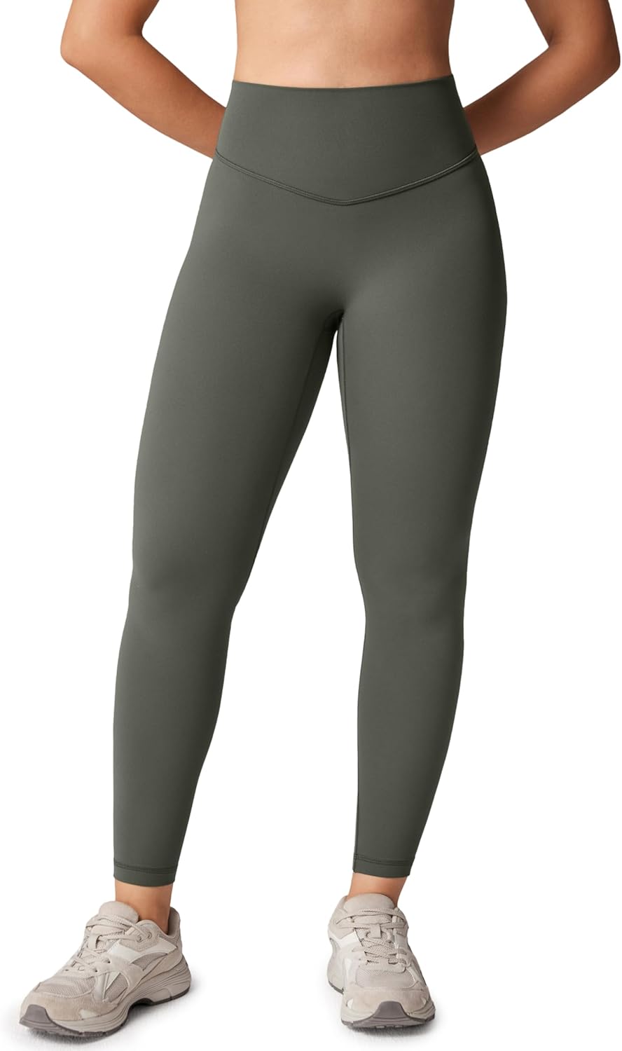 Hugcurve No Front Seam High Waisted Workout Leggings for Women