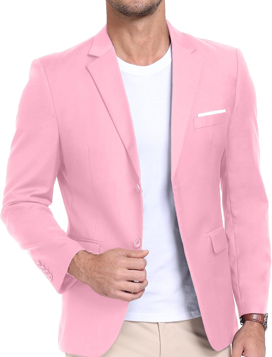 Mens Suit Jacket Slim Fit Blazer for Business and Casual Wear