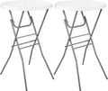 Cocktail Table 28in Folding Round High Top - Foldable Bistro Table