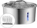 Cat Water Fountain Stainless Steel 3.2L Dual-Stream - Quiet