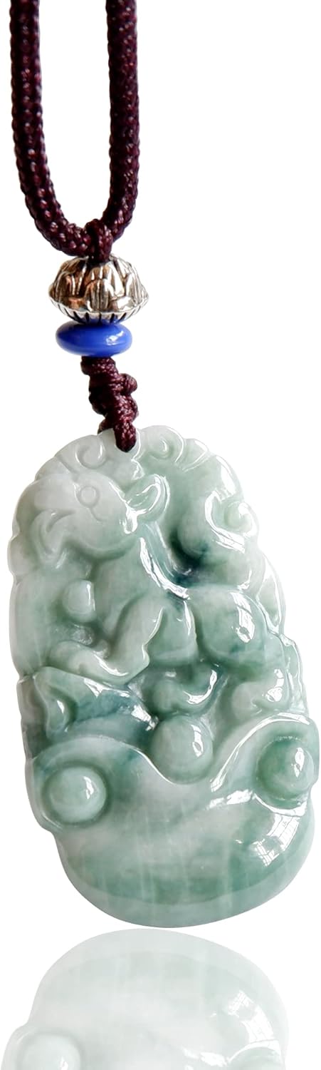 Natural Jade Zodiac Pendant Necklace for Unique Birthday Gifts