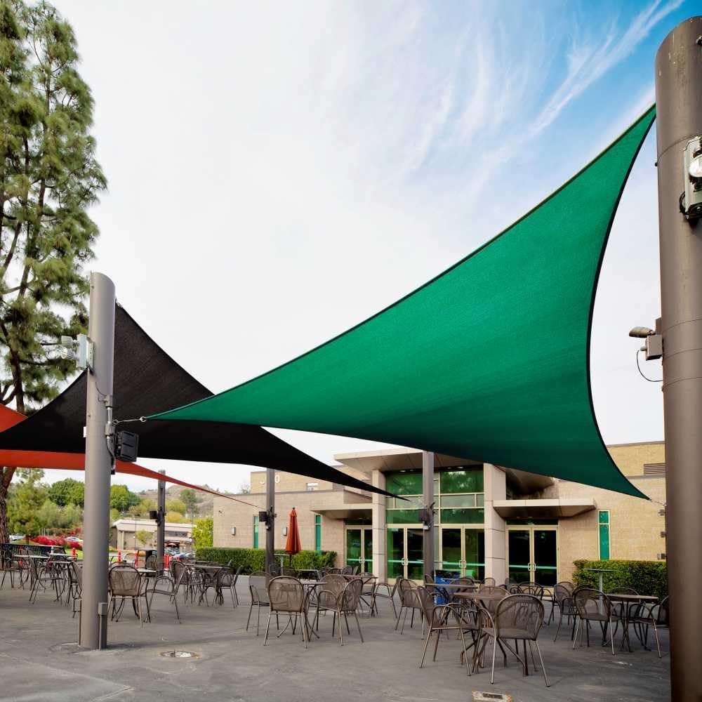 Custom Size Green Shade Sail 4ft x 4ft x 4ft for UV Protection